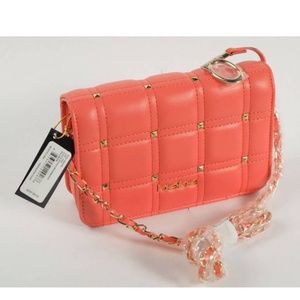 Bebe Chica Stud Crossbody Bag NWT Salmon
